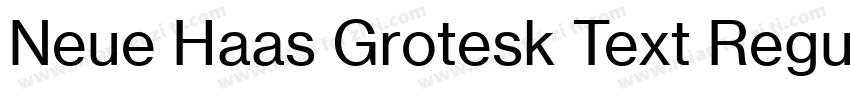 Neue Haas Grotesk Text Regular字体转换